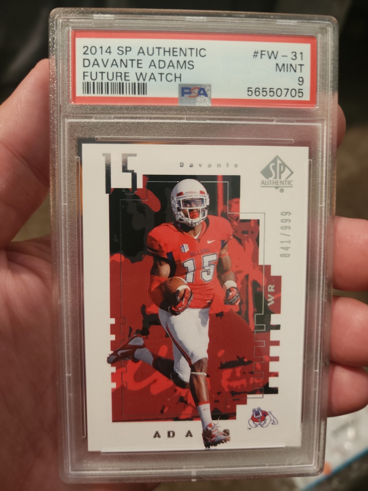 2014 SP Authentic – 2000 Future Watch Davante Adams #FW-31 /999 (RC)
