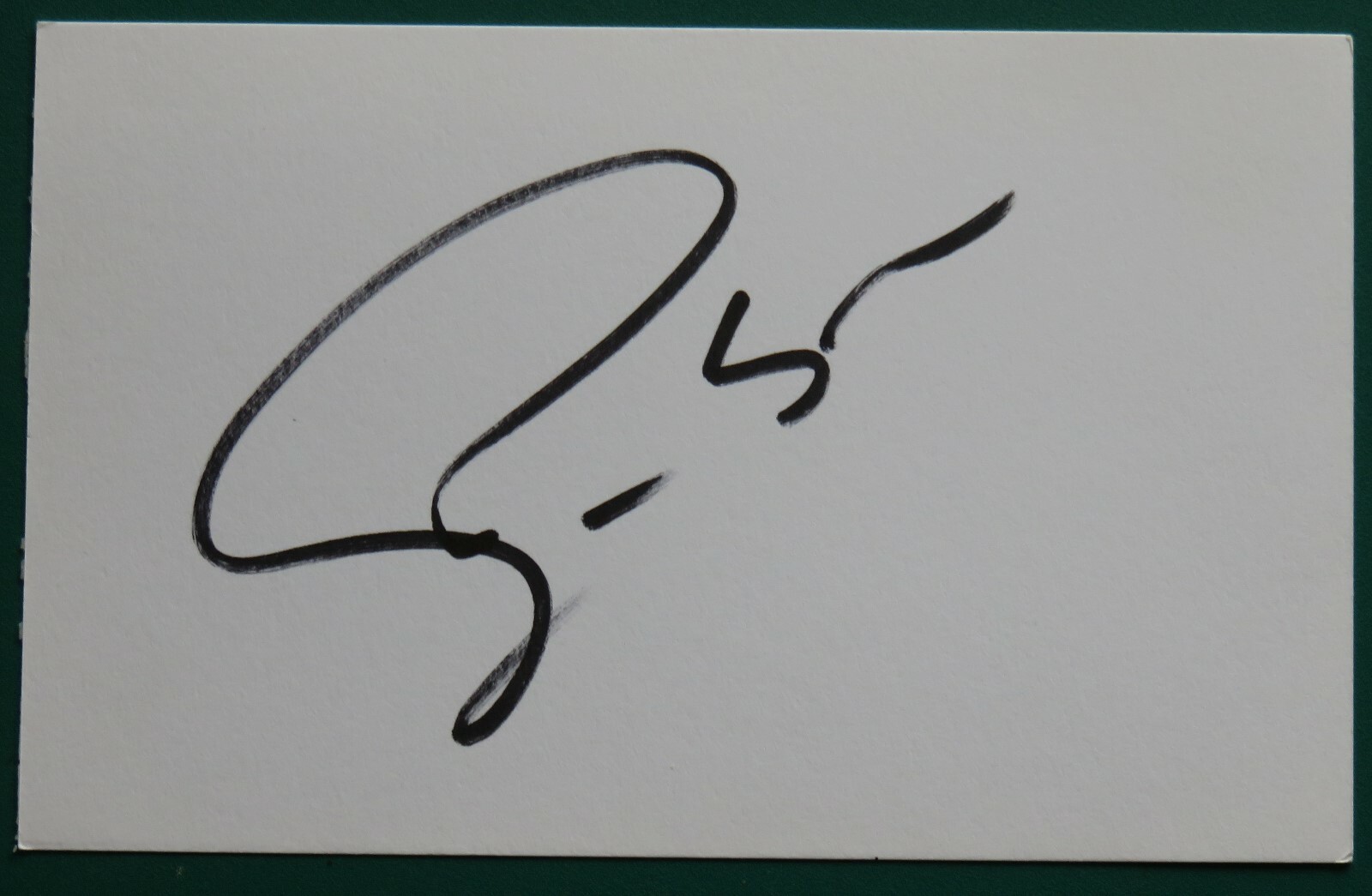 Zvonimir Boban Signed Index Card AC Milan Croatia COA