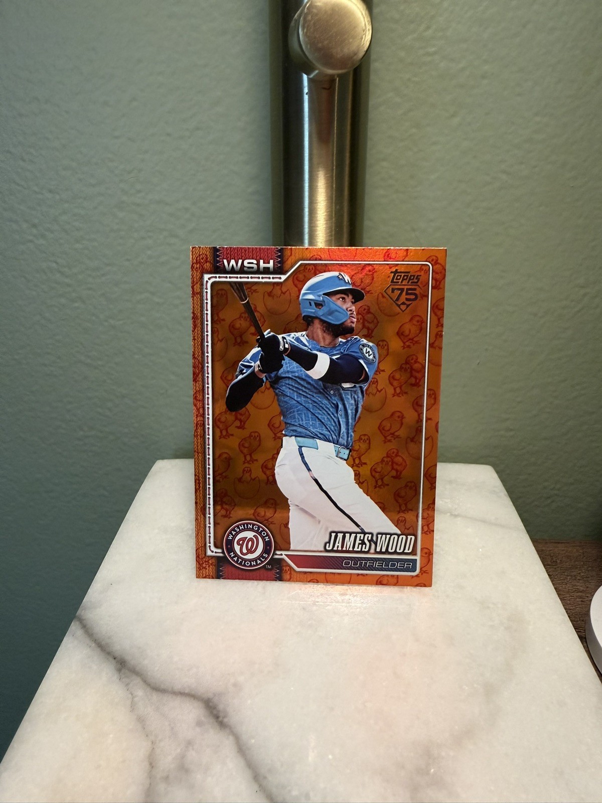 2026 Topps Series 1 James Wood Easter Holiday Chicks SP #349 Nationals