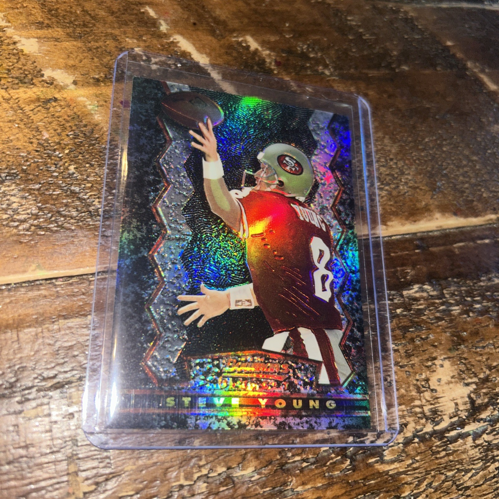 Steve Young – 1995 Bowman’s Best Stadium Club Refractor #15