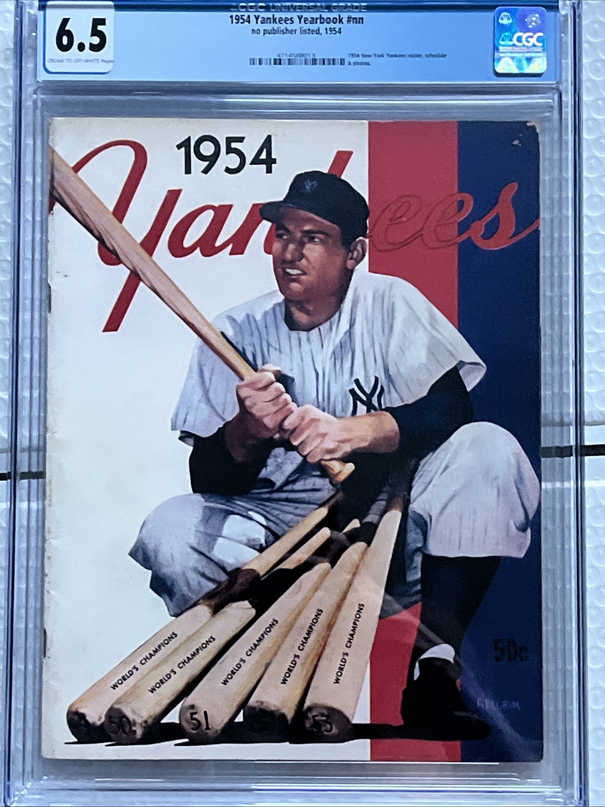 1954 New York Yankees Yearbook CGC 6.5