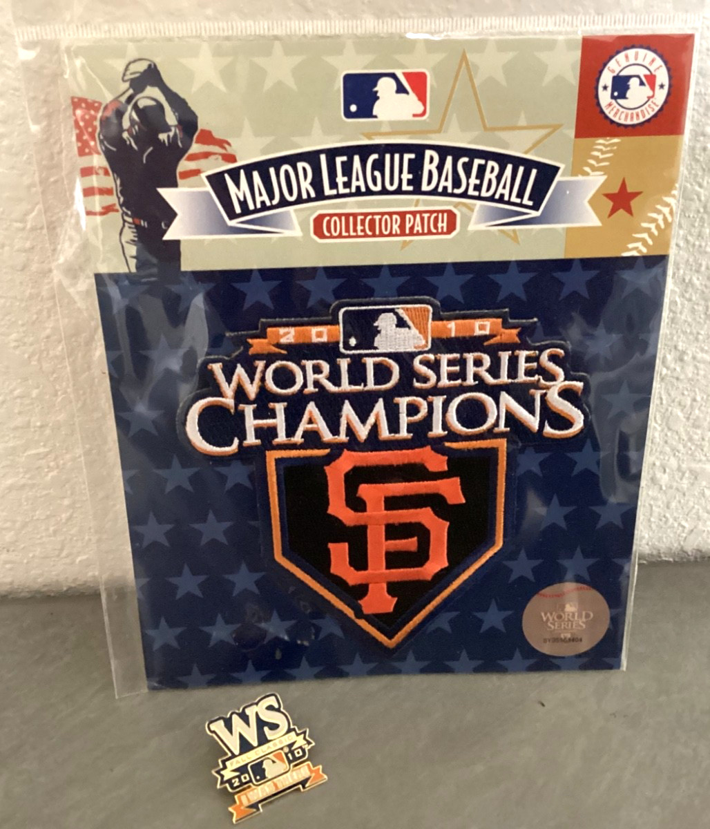 2010 MLB World Series Champions San Francisco Giants Collector Patch & Pin