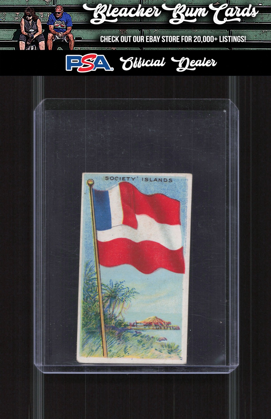 1910-11 Flags of All Nations (T59) Recruit NNO Society Islands EX