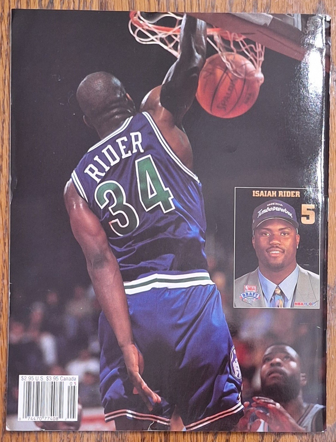 Beckett May 1994 Issue #46 Hardaway, Olajuwon, Rider Basketball Card Monthly