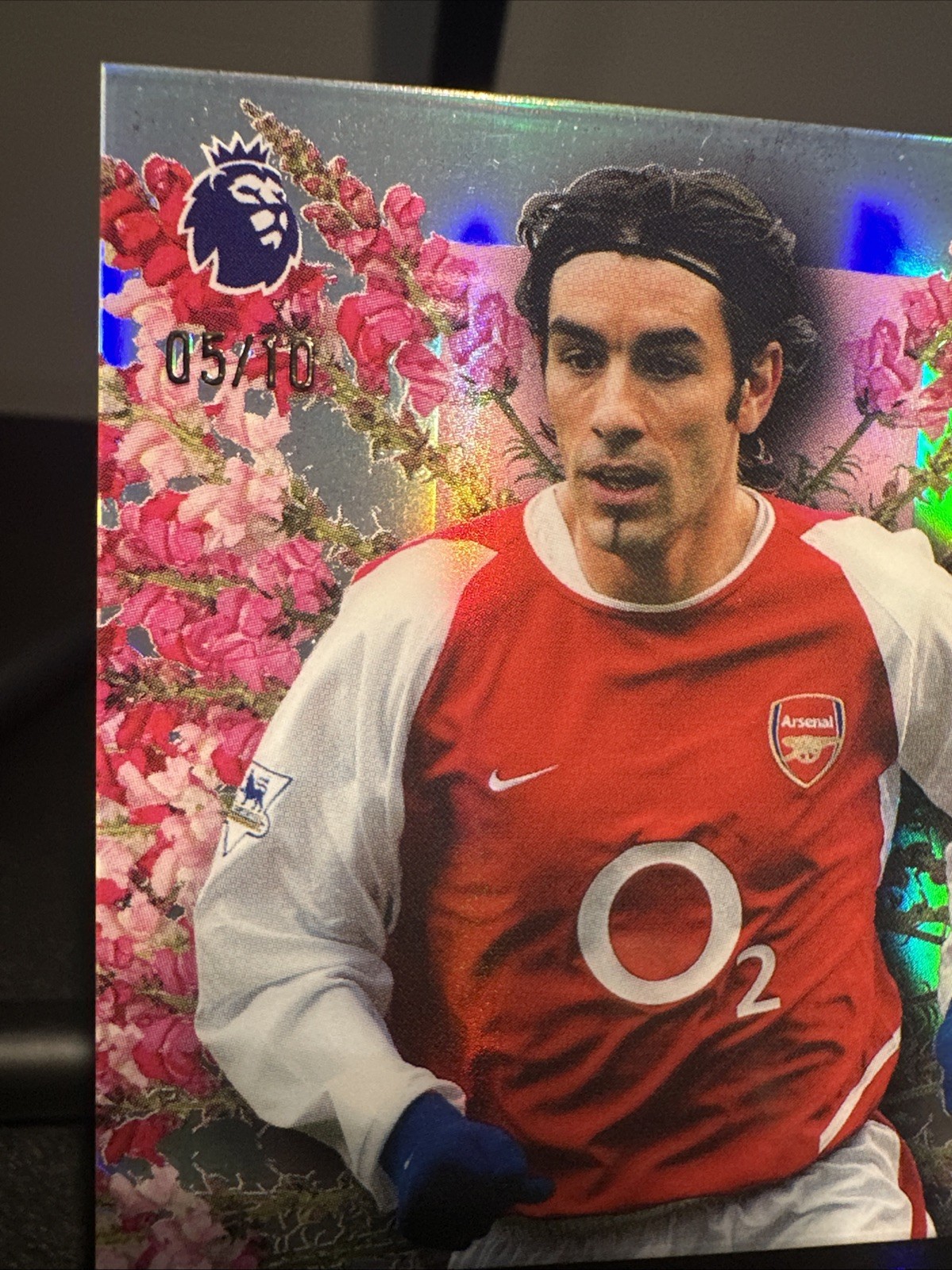 2026 Topps Chrome EPL Robert Pires Arsenal /10 HF-23 Snapdragon Refractor SSP!!!