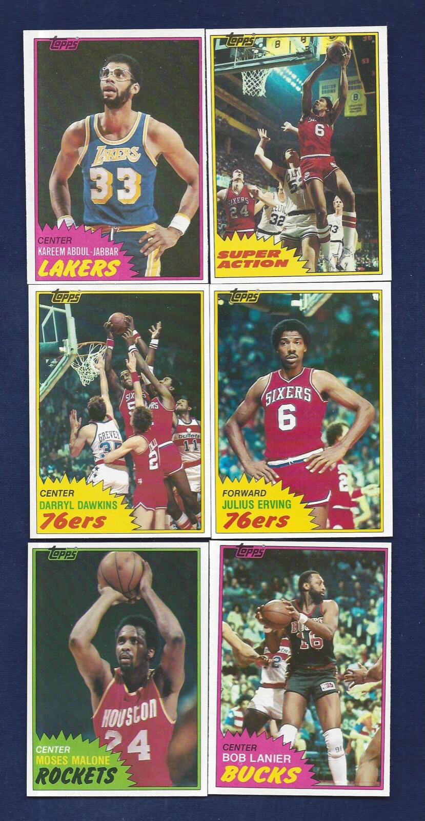 1981 TOPPS BASKETBALL COMPLETE YOUR SET EAST WEST MID WEST RAZOR SHARP CARDS