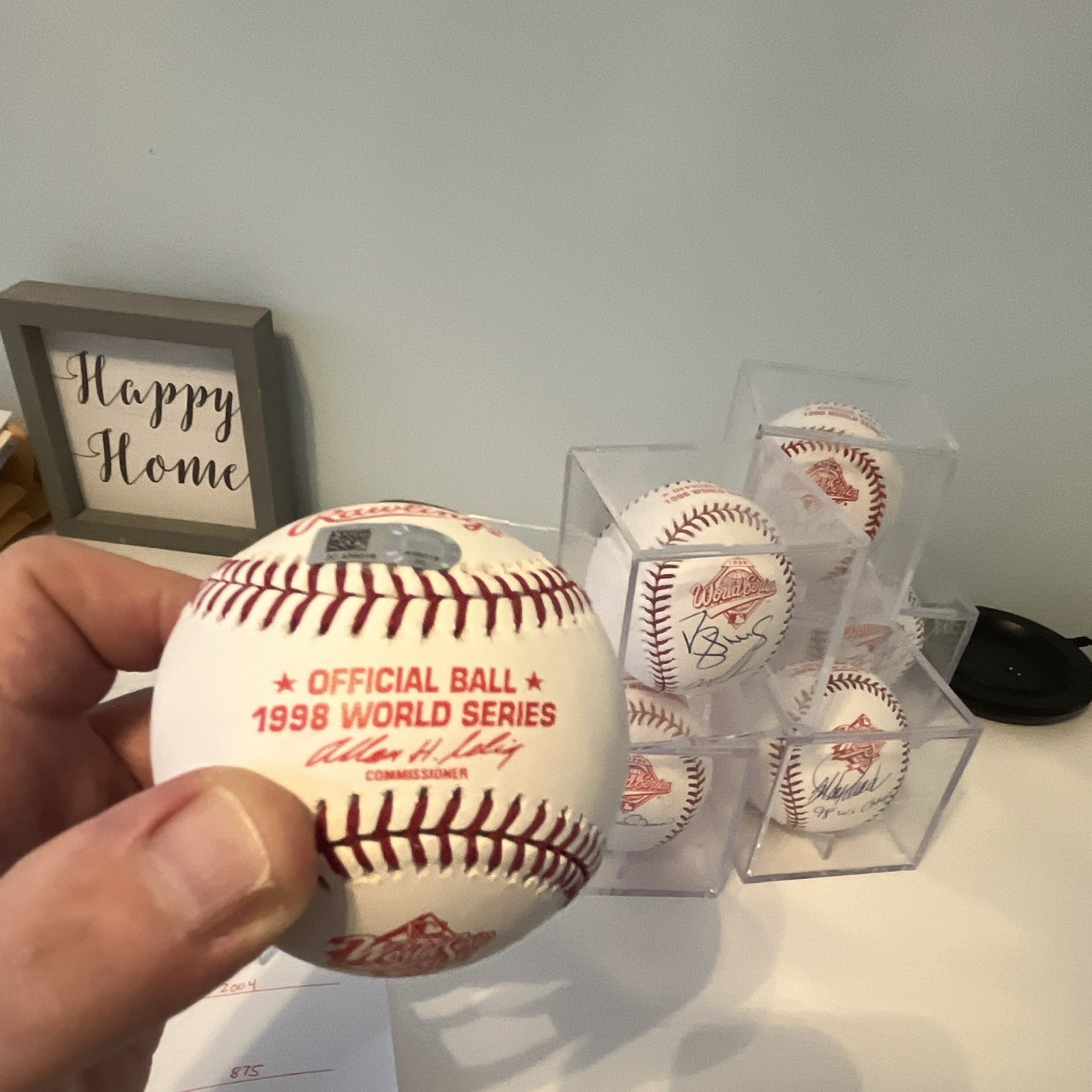 Joe Girardi Signed 1998 World Series Baseball New York Yankees Fanatics Auth