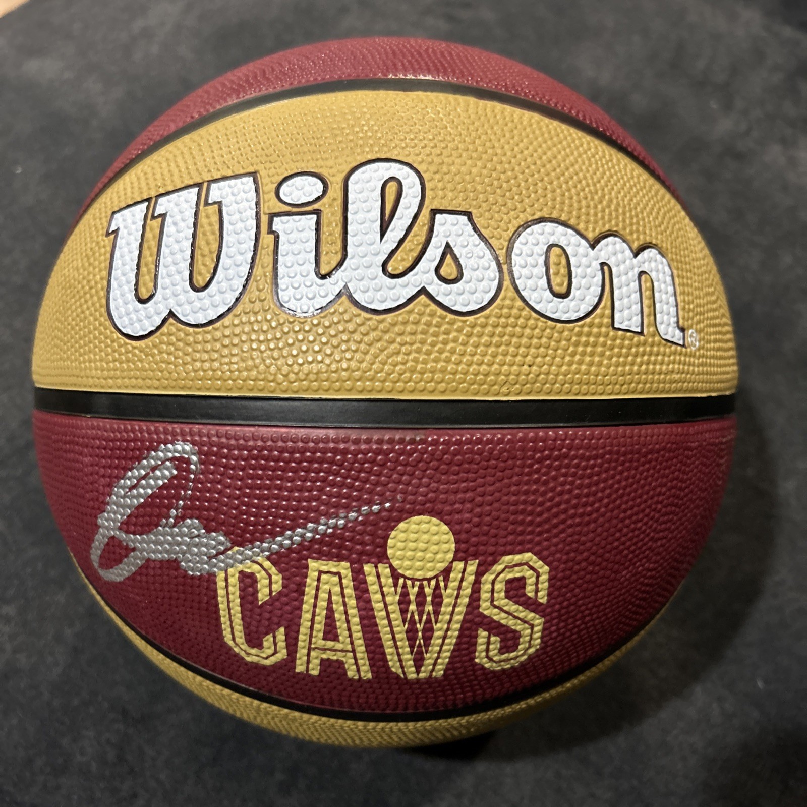Donovan Mitchell Signed Logo Basketball Cleveland Cavaliers Silver Ink 5-Star