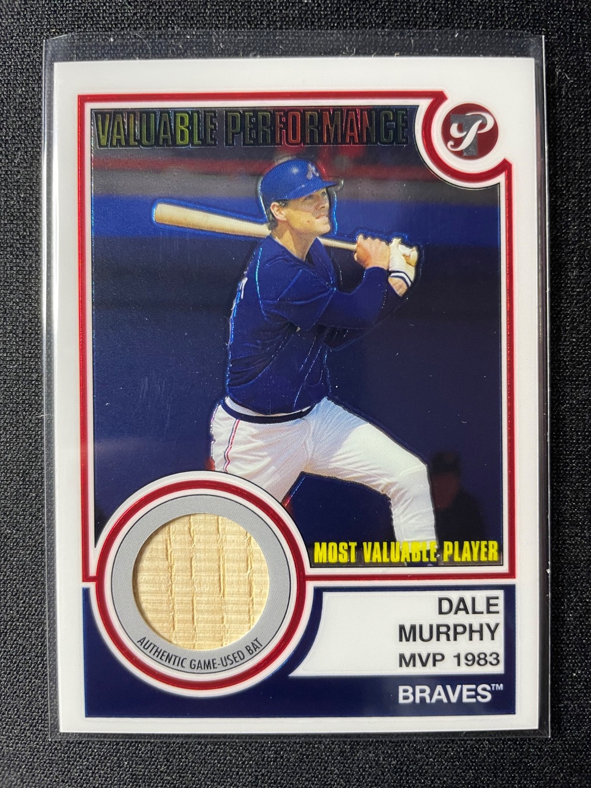 2005 Topps Pristine Dale Murphy Valuable Performance Game-Used Bat #VP-DM Braves