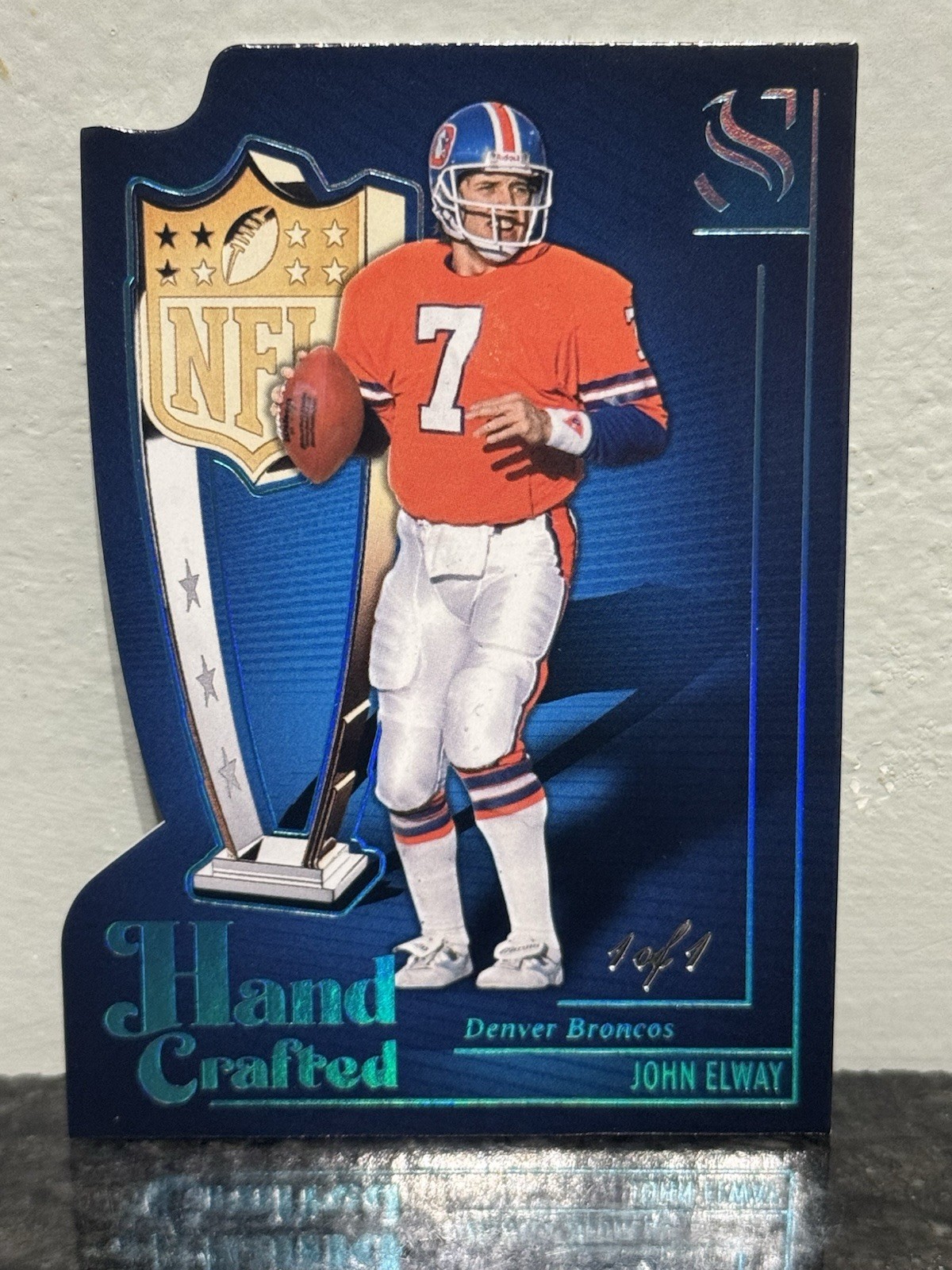 John Elway 2025 Panini Silhouette #14 Hand Crafted 1/1 One Of One