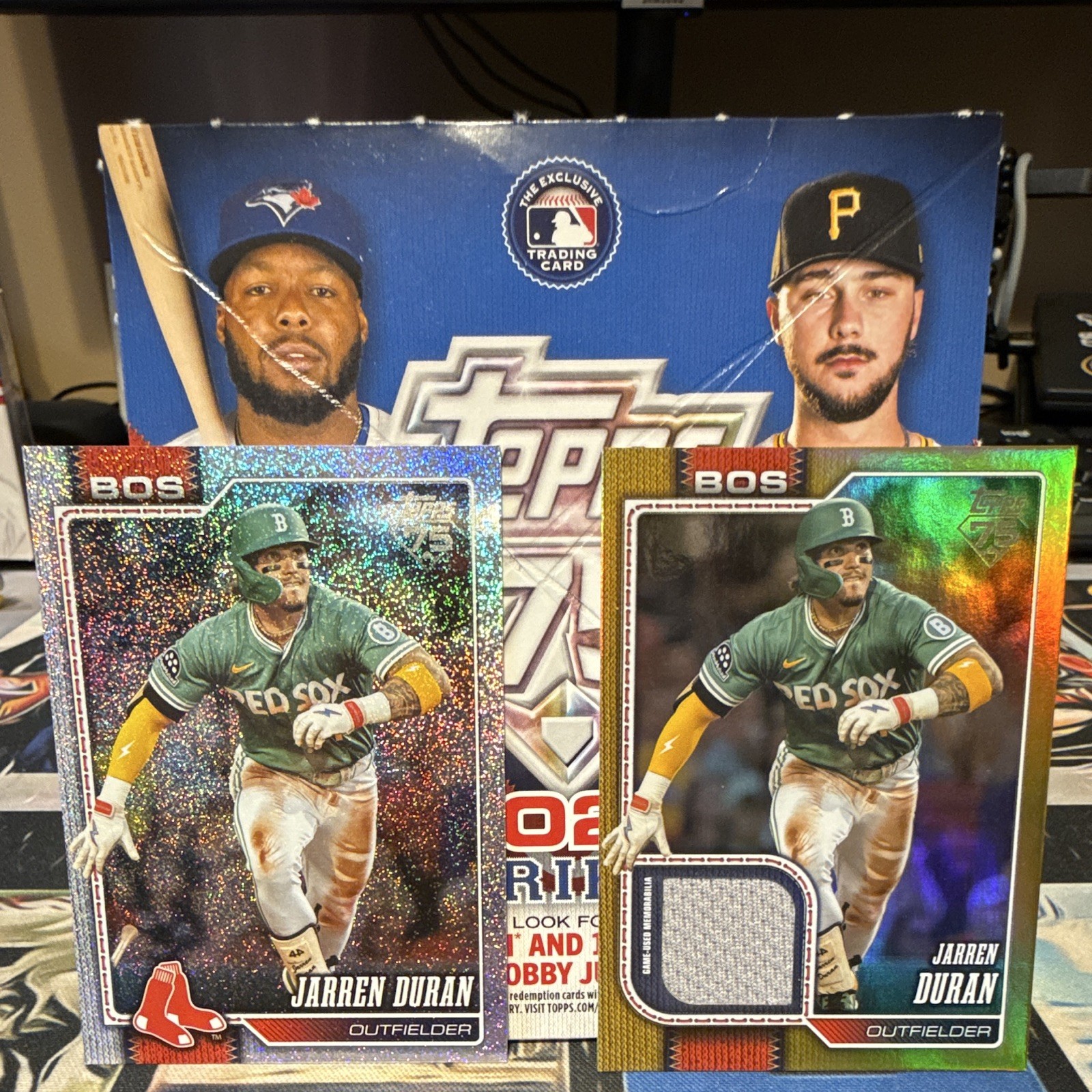 2026 Topps Series 2 Jarren Duran Lot Gold Relic #4/50 & Foil Red Sox