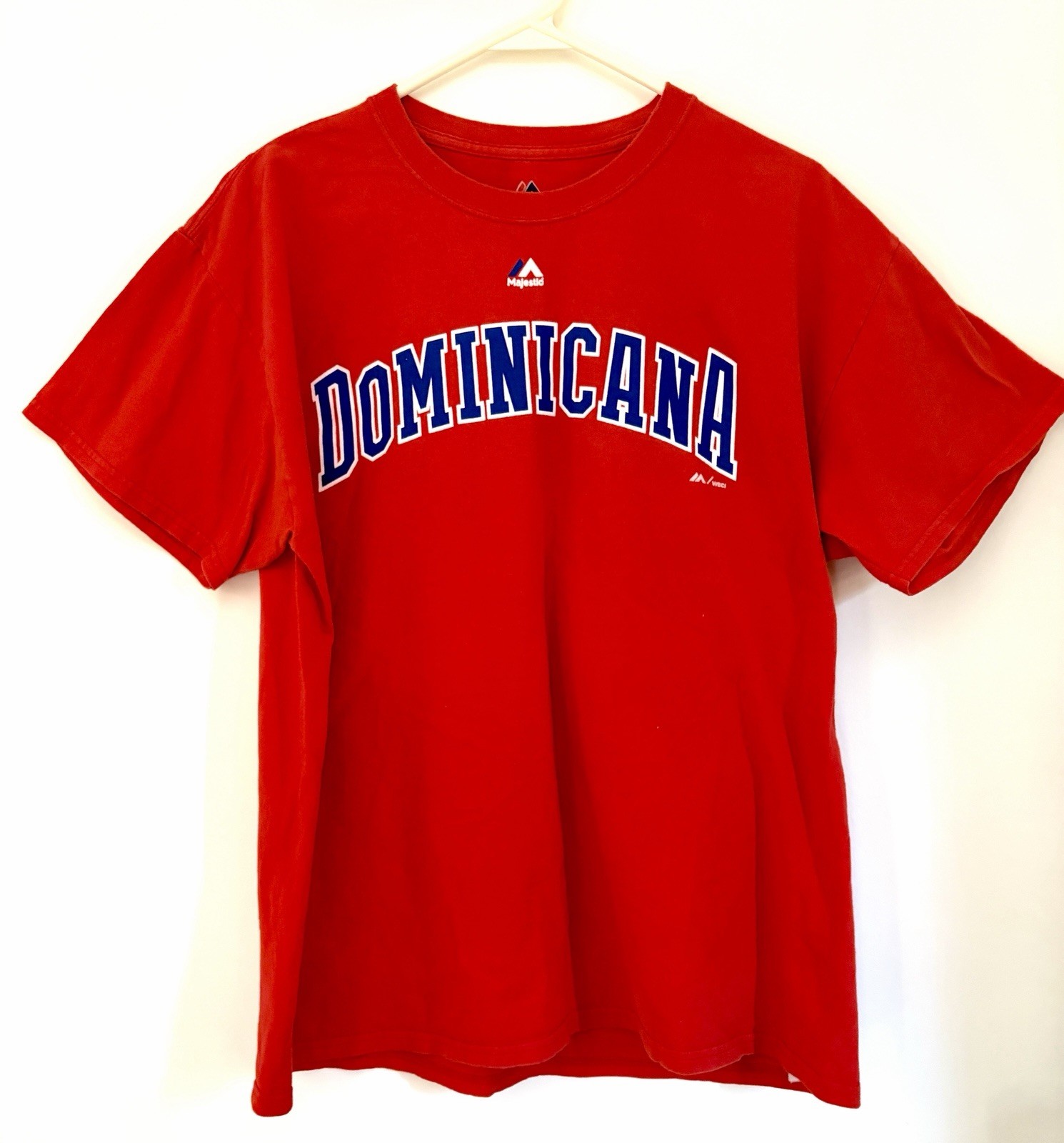 WBC Dominican Republic Shirt Dominicana Canó #22 2017 Red Large