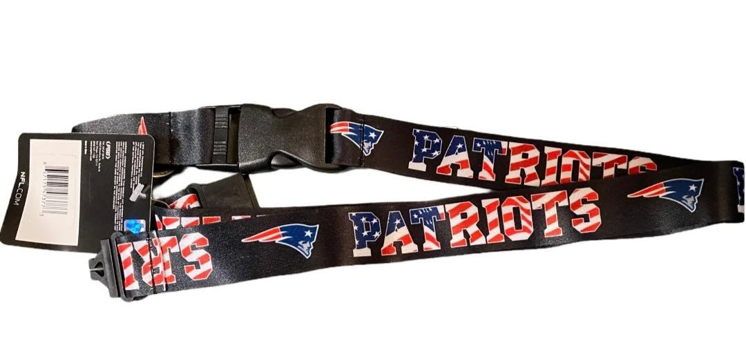 Celebrate USA 250 Years w/New England Patriots Lanyard Keychain US Stars&Stripes