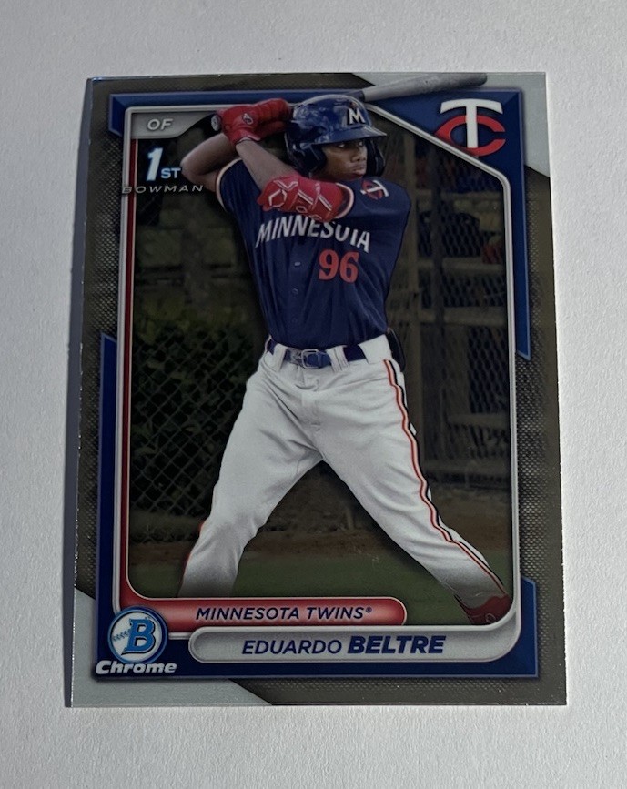 Eduardo Beltre 2024 Bowman Chrome Prospects 1st #BCP-170 Minnesota Twins