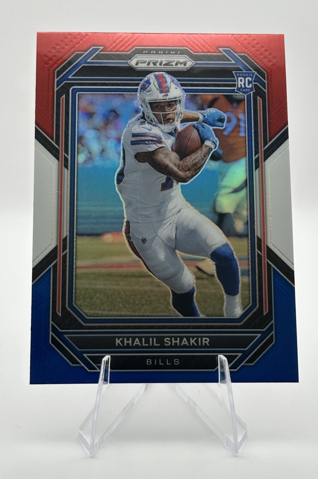 2022 Panini Prizm – Rookies Khalil Shakir #355 Red White & Blue Prizm (RC)