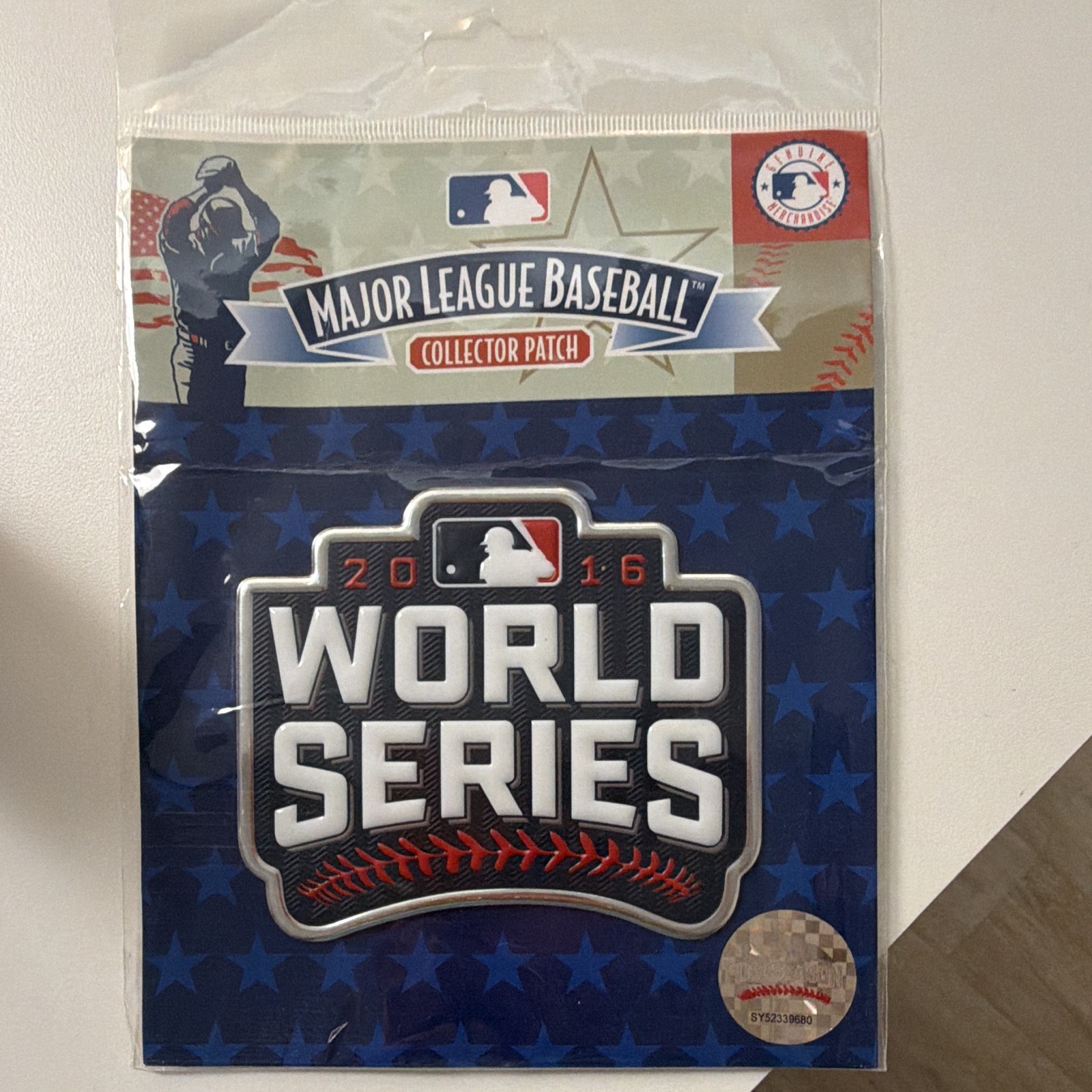 MLB 2016 World Series Baseball Collector Patch Officially Licensed