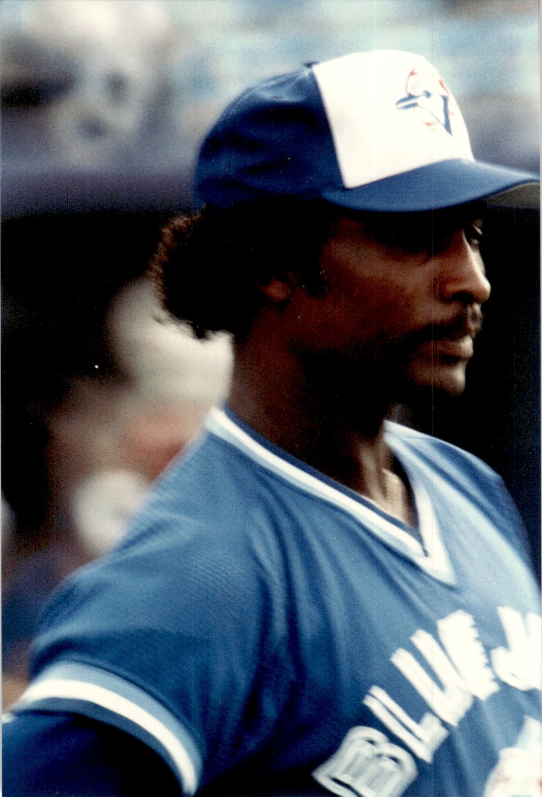 1985 Vintage 3.5×5 Original Baseball Photo Lloyd Moseby Toronto Blue Jays