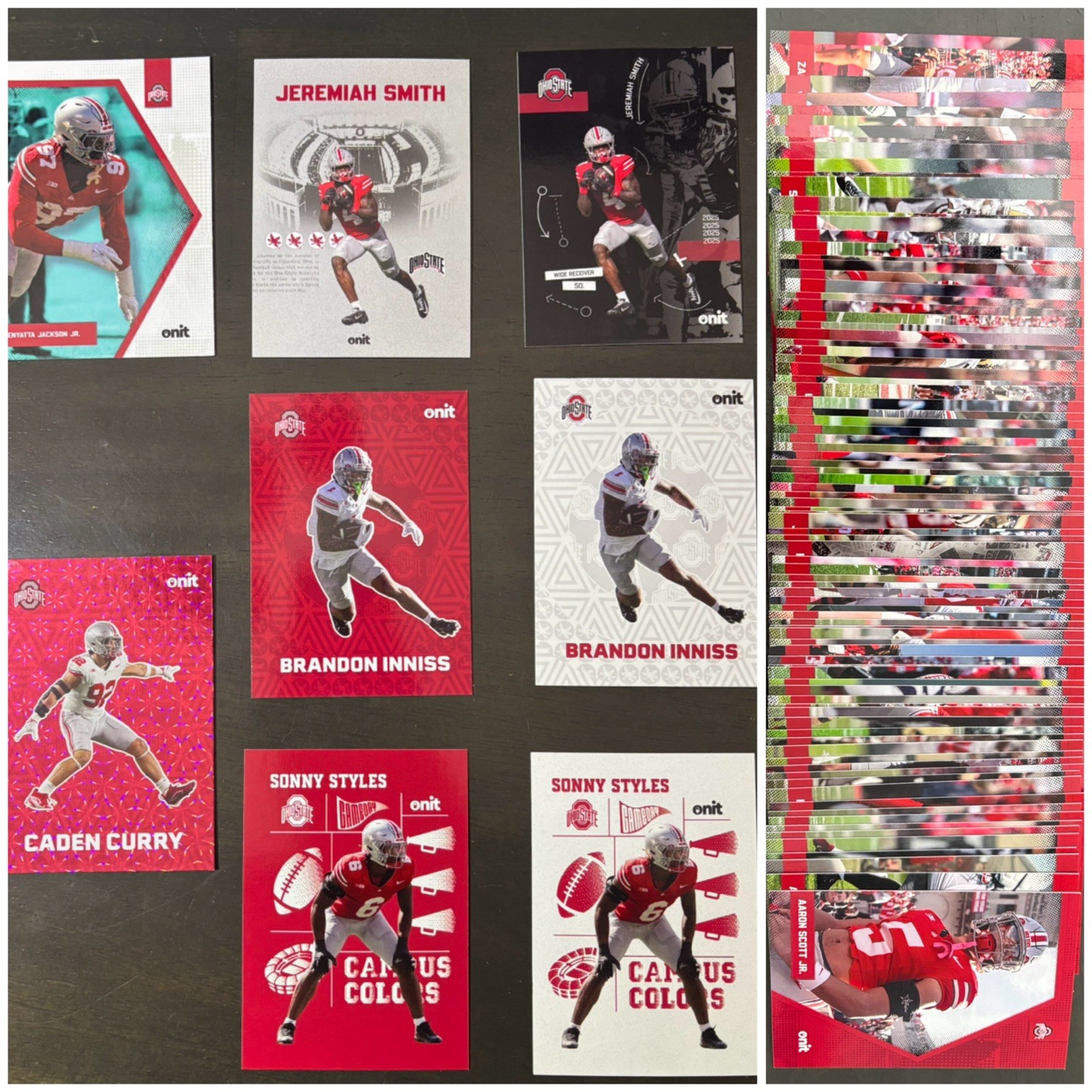 2025 OnIT OSU 93-Card Base Set +7 base insert +1 Holo Parallel *See Description*