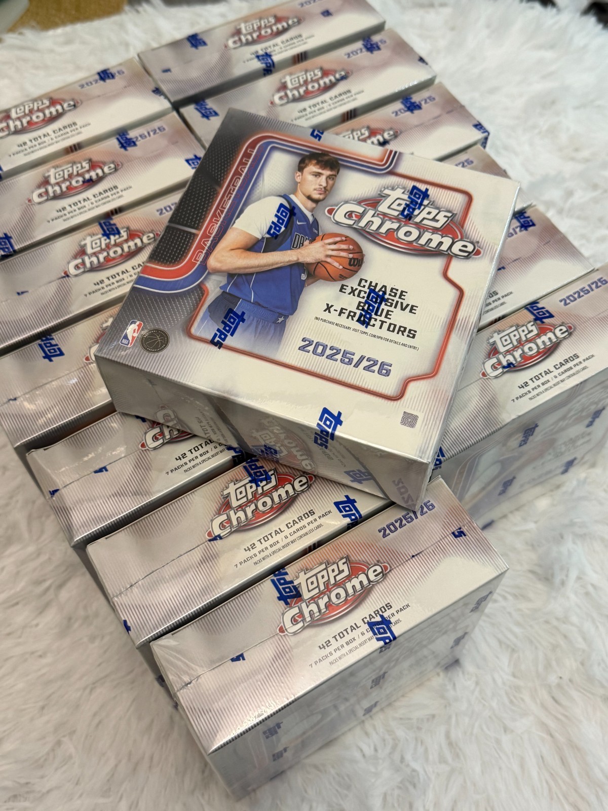 2025-26 Topps Chrome NBA Basketball Factory Sealed Mega Box 1LOX Brand New Seale