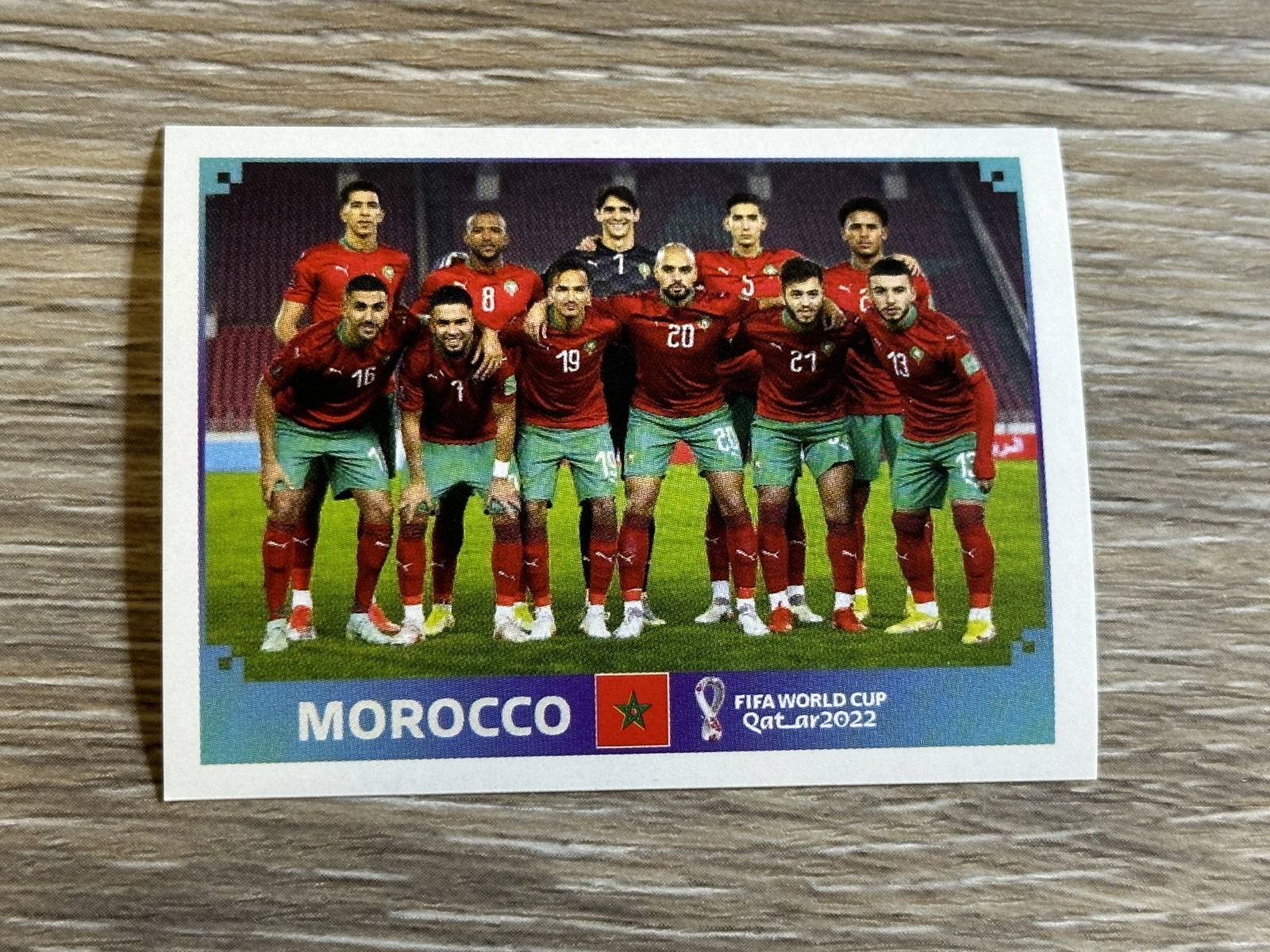 Team Photo 2022 Panini FIFA World Cup: Qatar #MAR1 Morocco boxa