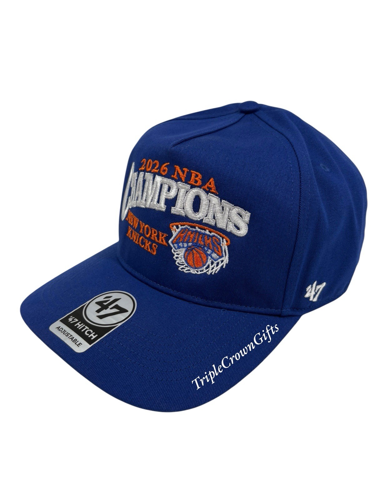 New York Knicks ’47 Brand Hitch Hat Adjustable Snapback Royal NBA Champions 2026