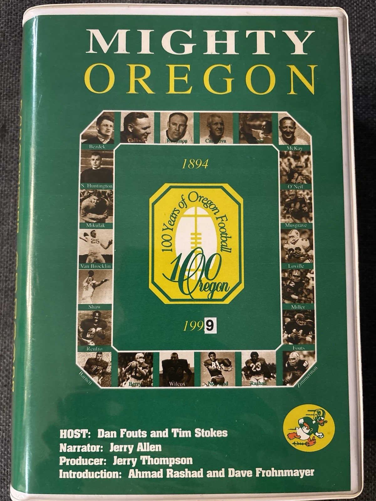 RARE Mighty Oregon 1894-1999 Football VHS University Of Oregon Ducks 🔥
