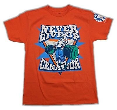 John Cena Orange Never Give Up Mens T-Shirt