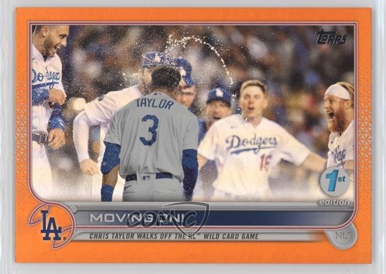 2022 Topps Series 1 1st Edition Checklist Orange 73/75 Chris Taylor #238 1ok6