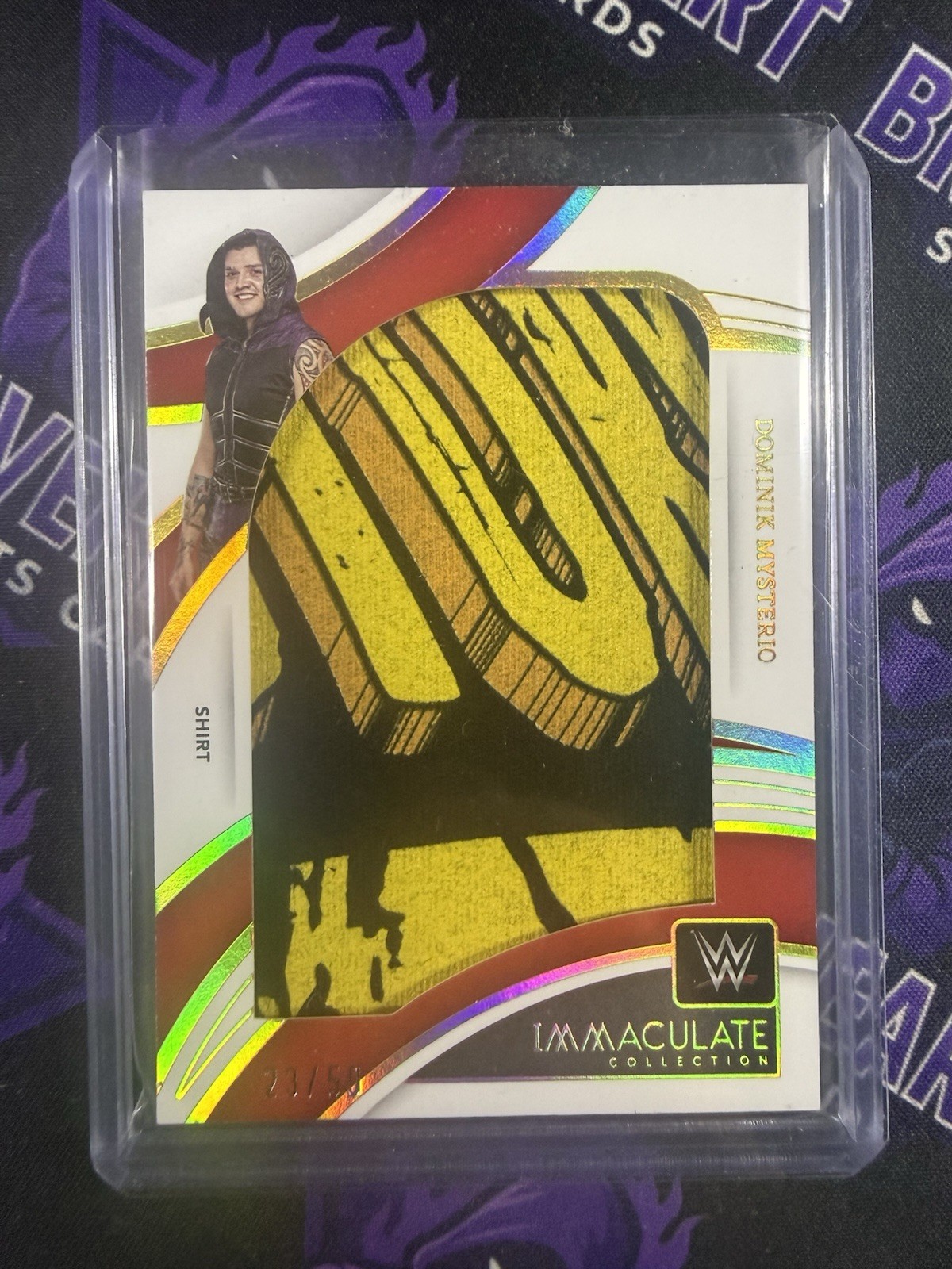 2022 Panini Immaculate WWE Dominik Mysterio Jumbo Patch #23/50