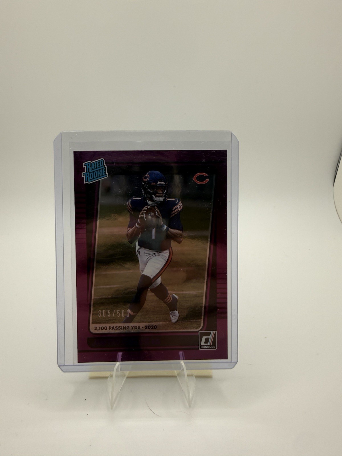2021 Panini Donruss – Rated Rookie Justin Fields #253 Season Stat Line /500 (RC)