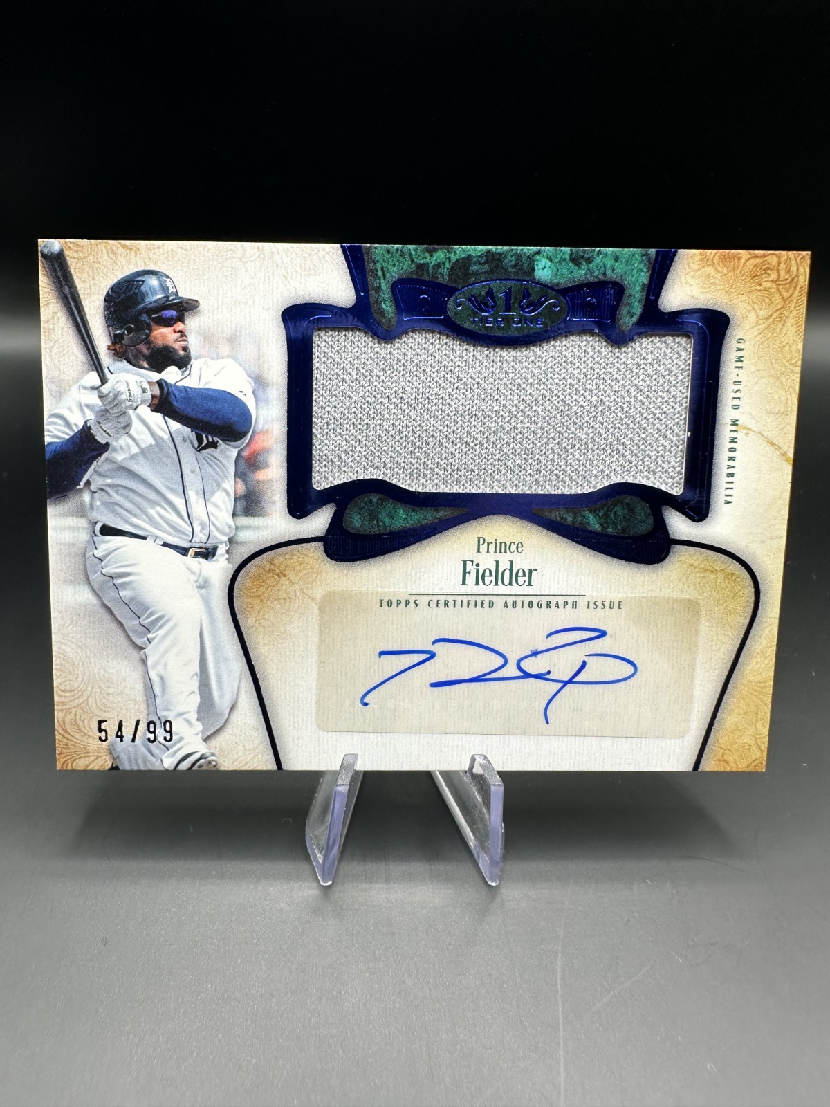 Prince Fielder Patch Auto /99 – 2026 Topps Tier One