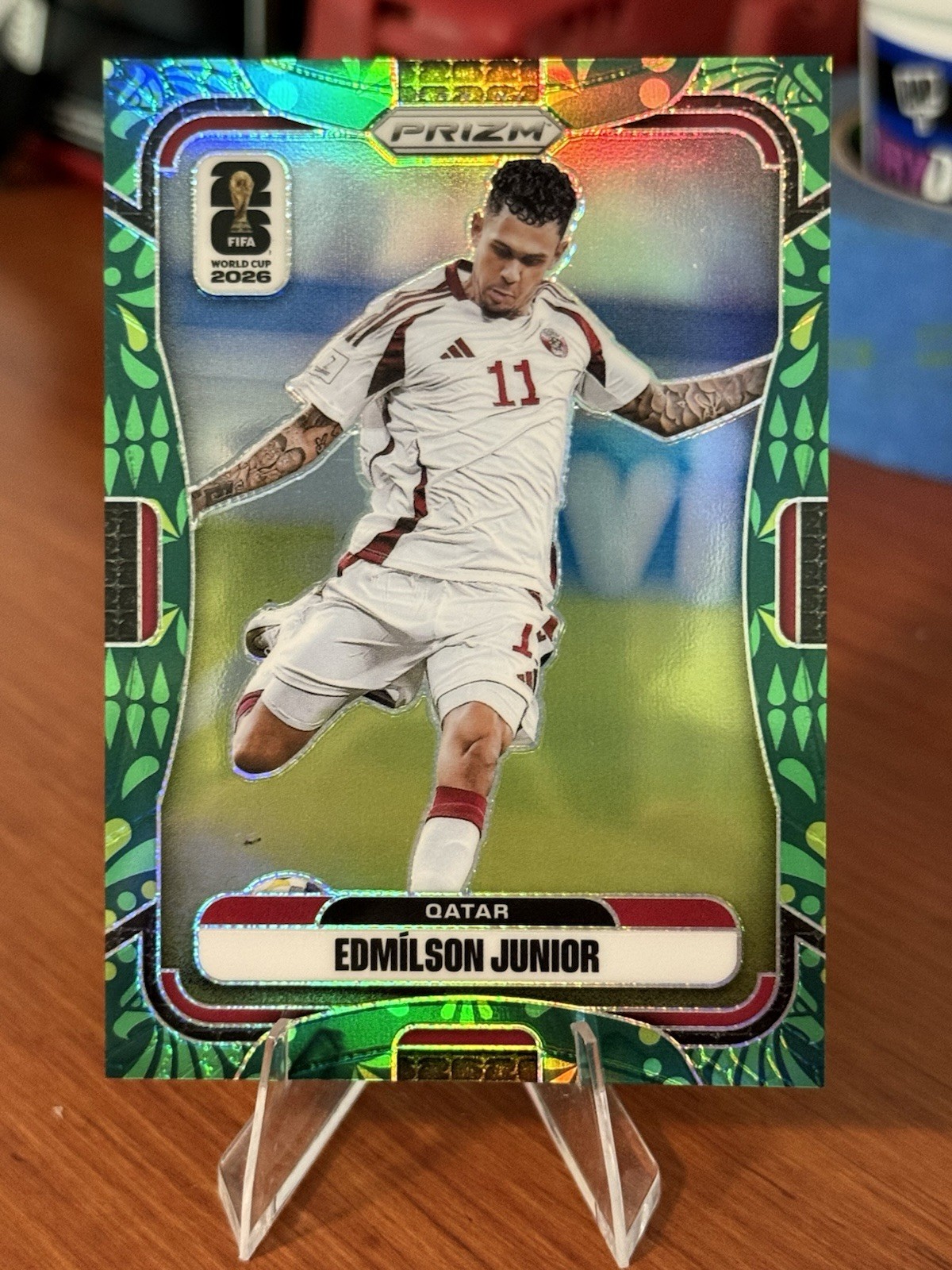 Panini 2026 Prizm FIFA World Cup Edmilson Junior /70 SP Qatar #375