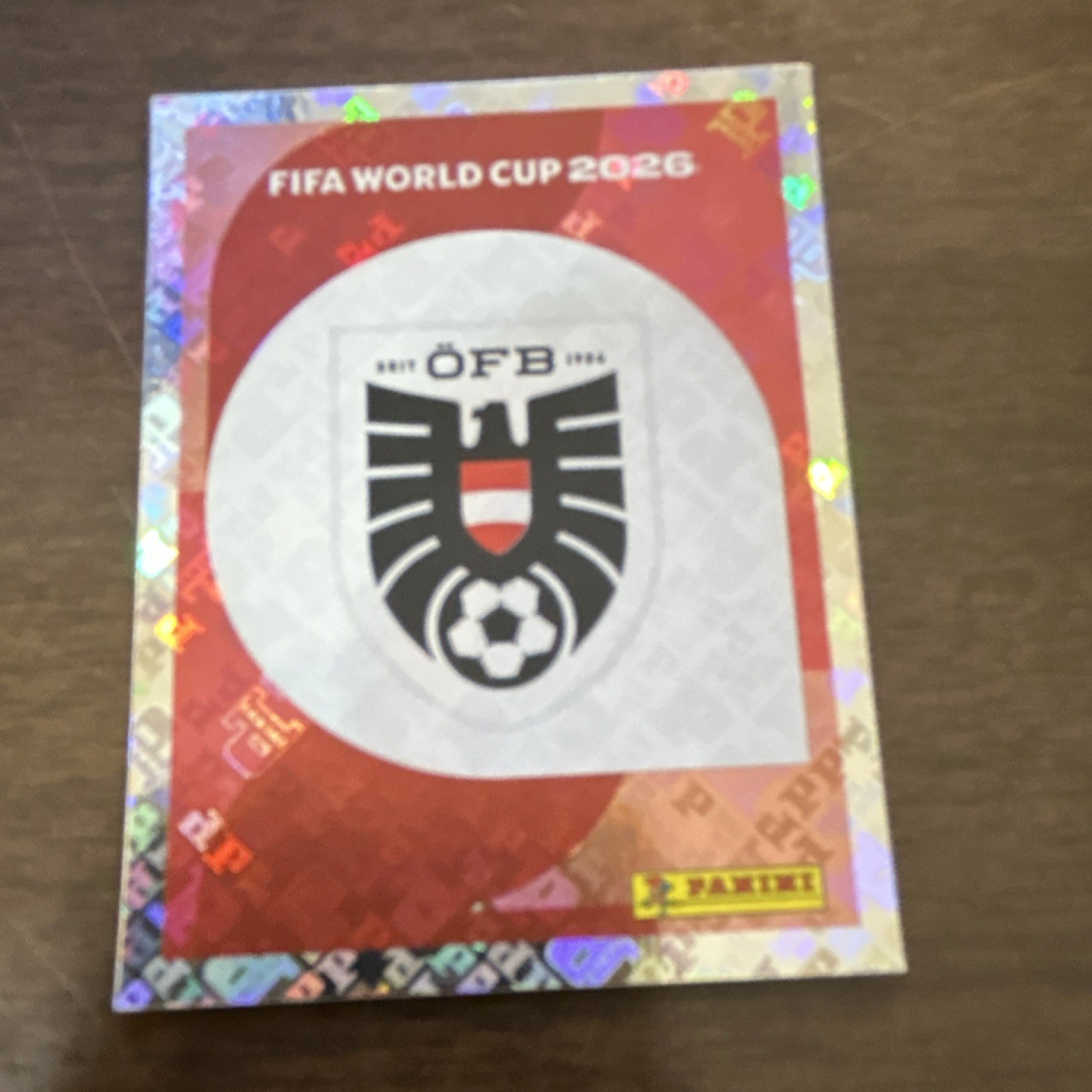 Panini World Cup 2026 FIFA World Cup Austria Badge/Logo Sticker AUT 1