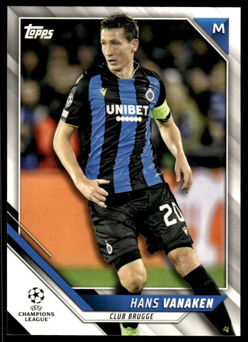 2022 Topps Champions League Hans Vanaken Club Brugge KV #168