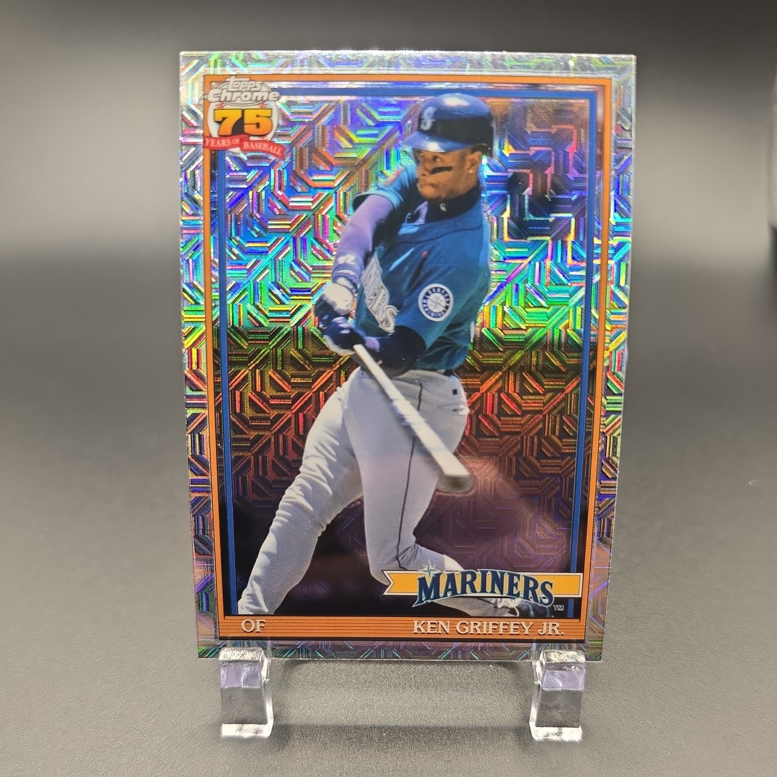 2026 Topps Series 1 #91C-51 Ken Griffey Jr. 1991 Chrome Silver Pack Mojo