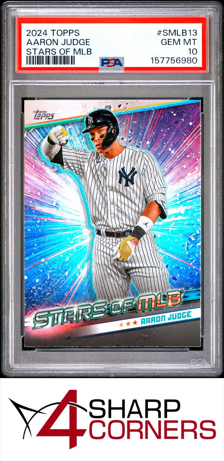 2024 TOPPS STARS OF MLB #SMLB13 AARON JUDGE PSA 10