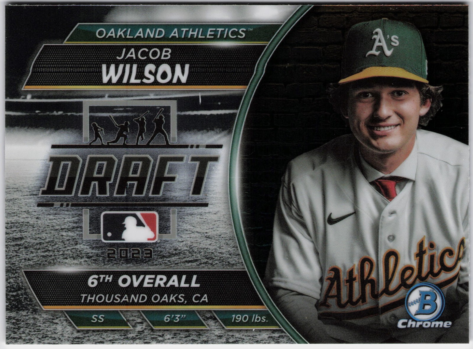 2023 Bowman Draft #BDN-2 Jacob Wilson Bowman Draft Night RC Rookie