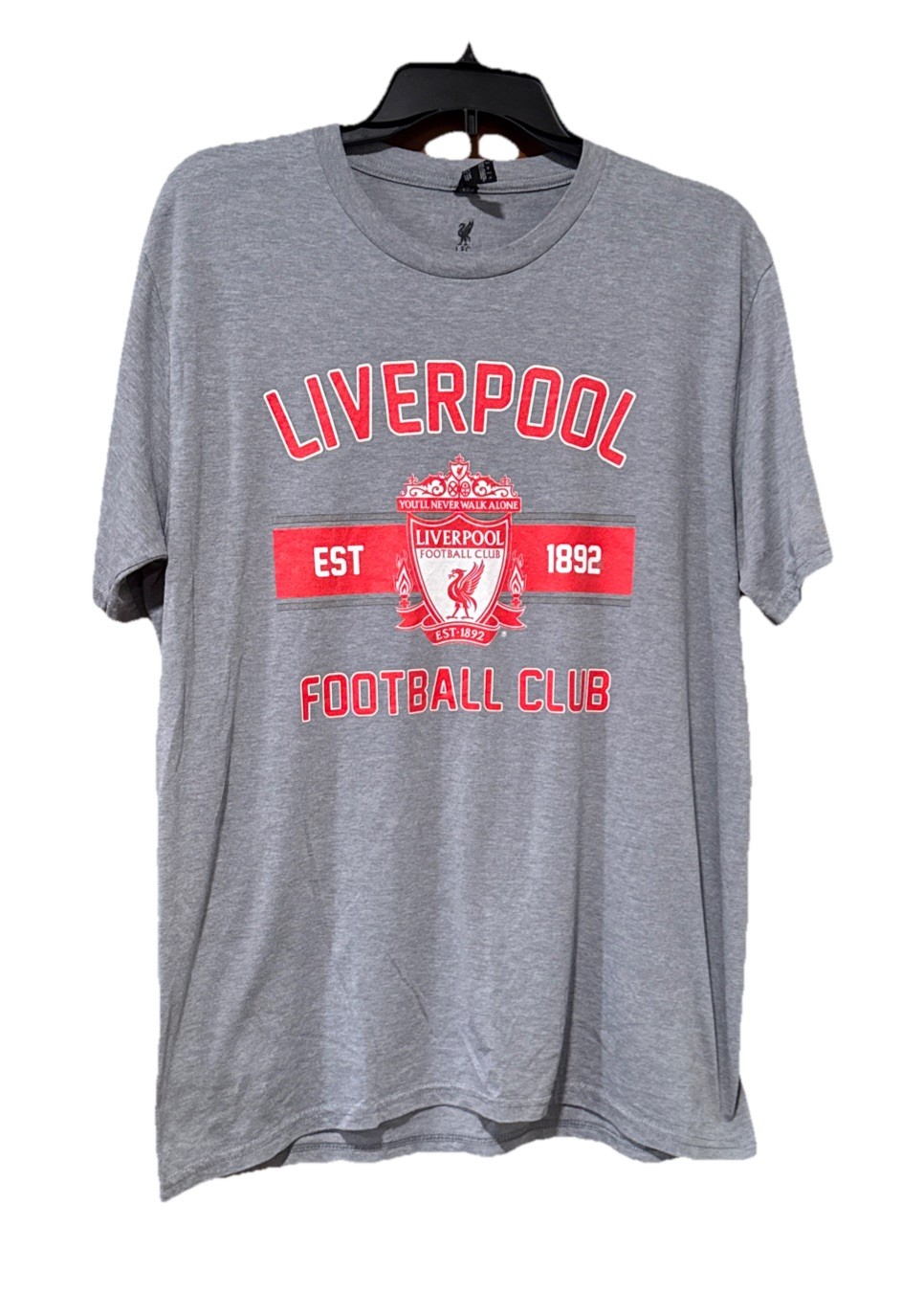 Liverpool Fc T Shirt Large Adult Short Sleeve Cotton/polyester/rayon