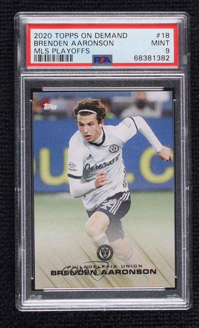 2020 Topps MLS Playoffs Brenden Aaronson #18 Rookie RC 0s7m