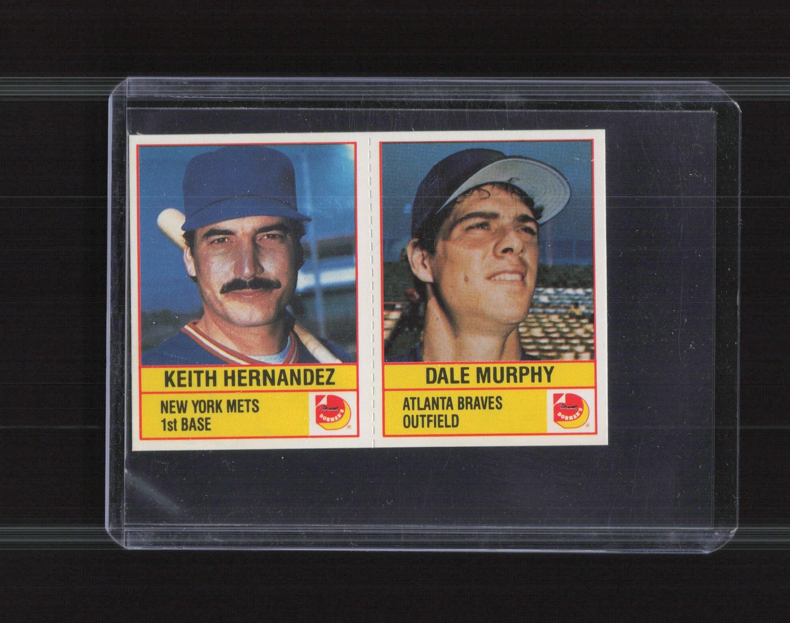 1986 Dorman’s Super Stars NNO Keith Hernandez / Dale Murphy Panels