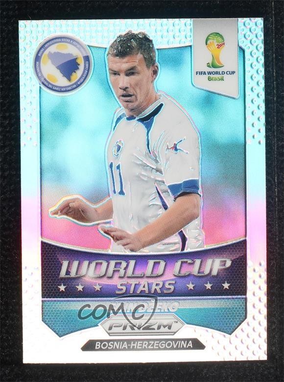 2014 Panini Prizm World Cup World Cup Stars Silver Prizm Edin Dzeko #5 0q2