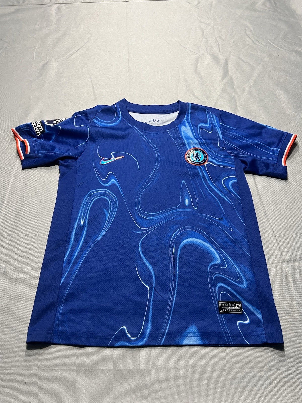 Chelsea FC Nike Soccer Shirt Youth Large Blue Pre Match Enzo 8