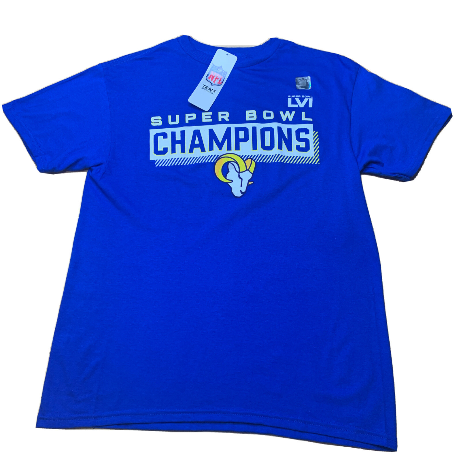 Team Apparel Los Angeles LA Rams Logo T-Shirt SUPER BOWL Youth Variety Sizes