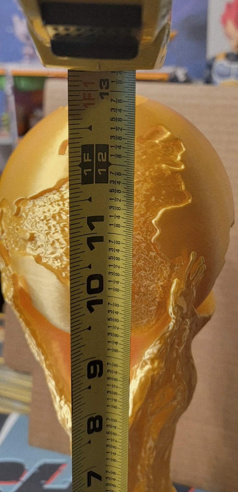 World Cup Trophy Replica Gold Soccer Cup 3D Printed 12.6″