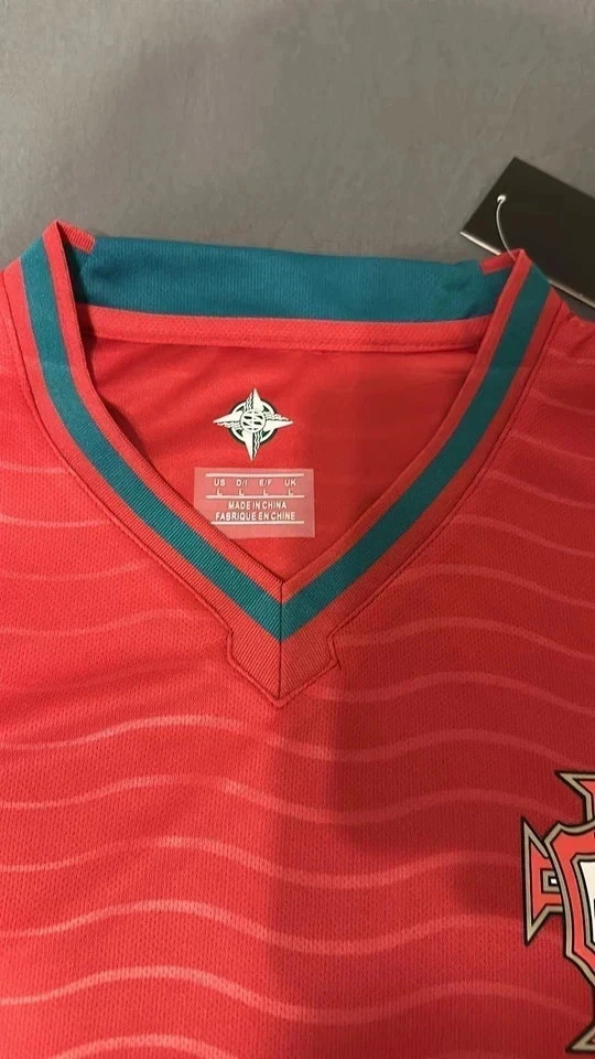 2026 New Adult Portugal Cristiano Ronaldo #7 Black/Red Jersey