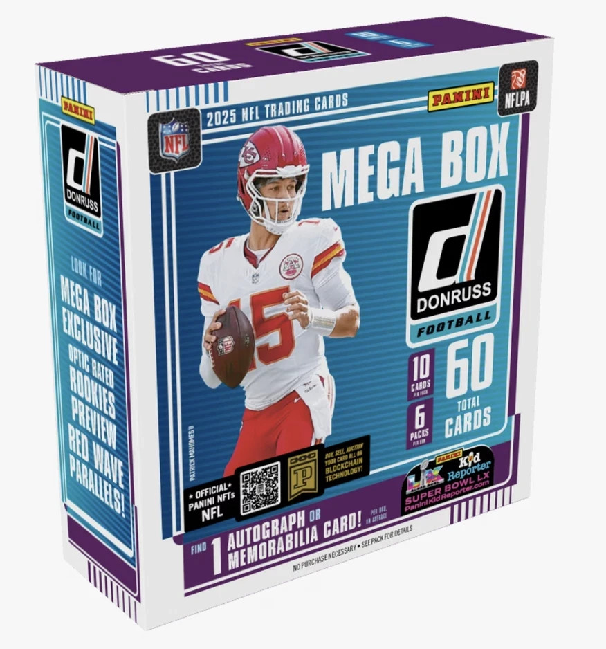 2025 Donruss Football Factory Sealed Mega Box New