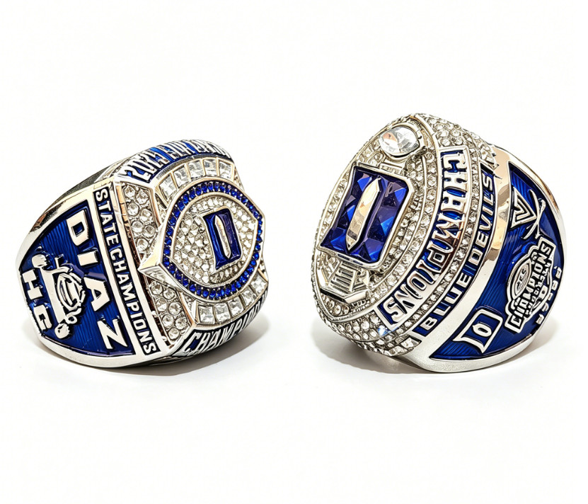 2 PCS 2025 Duke Blue Devils ACC & Sun Bowl Championship Ring Set NCAA Football