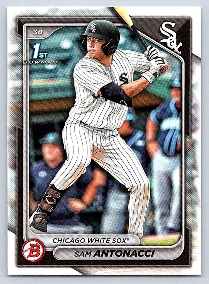 SAM ANTONACCI WHITE SOX RC 1st card 2024 BOWMAN DRAFT #BD-158