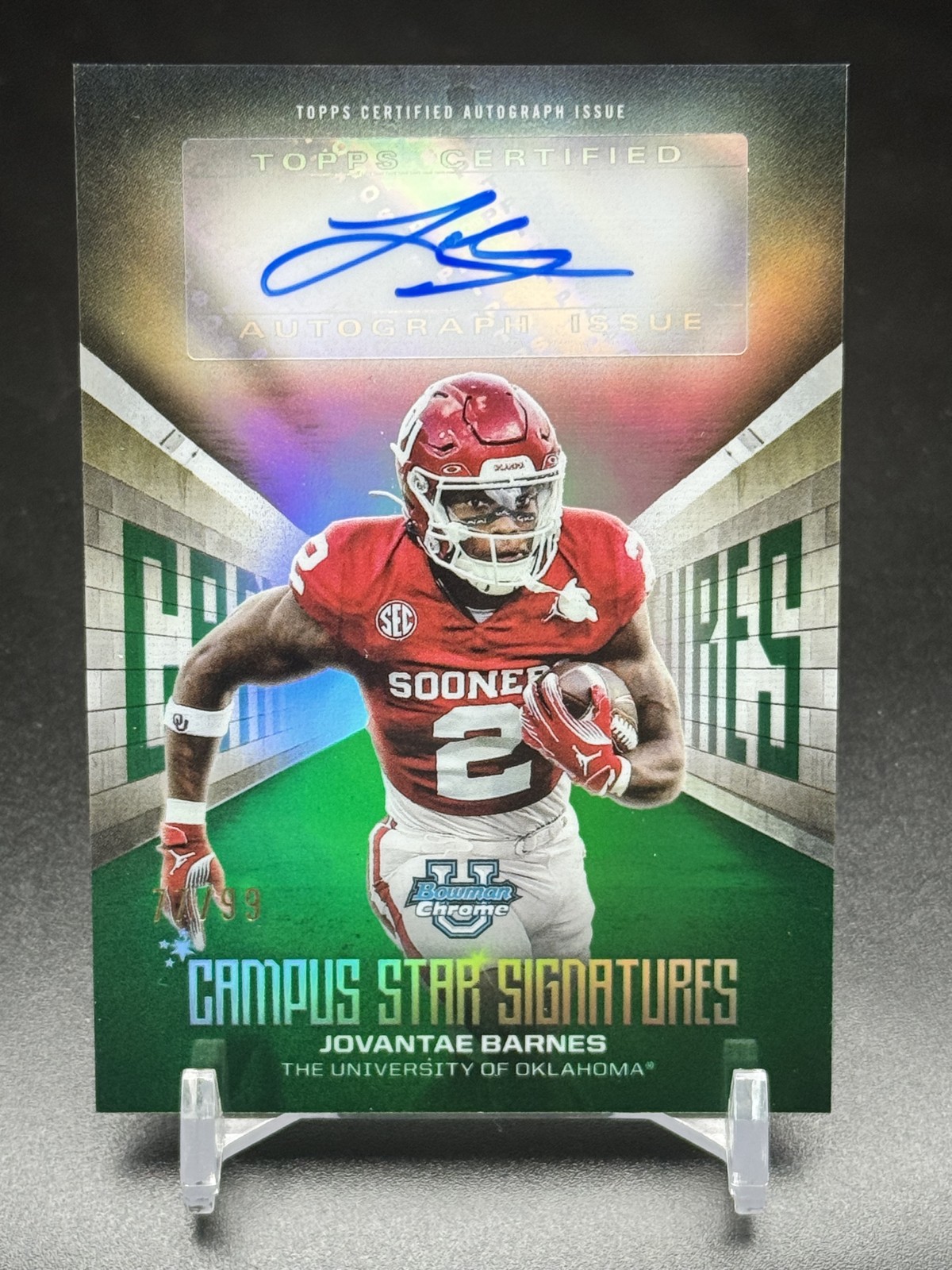 2025 Bowman University Chrome – Campus Star Signatures Jovantae Barnes…