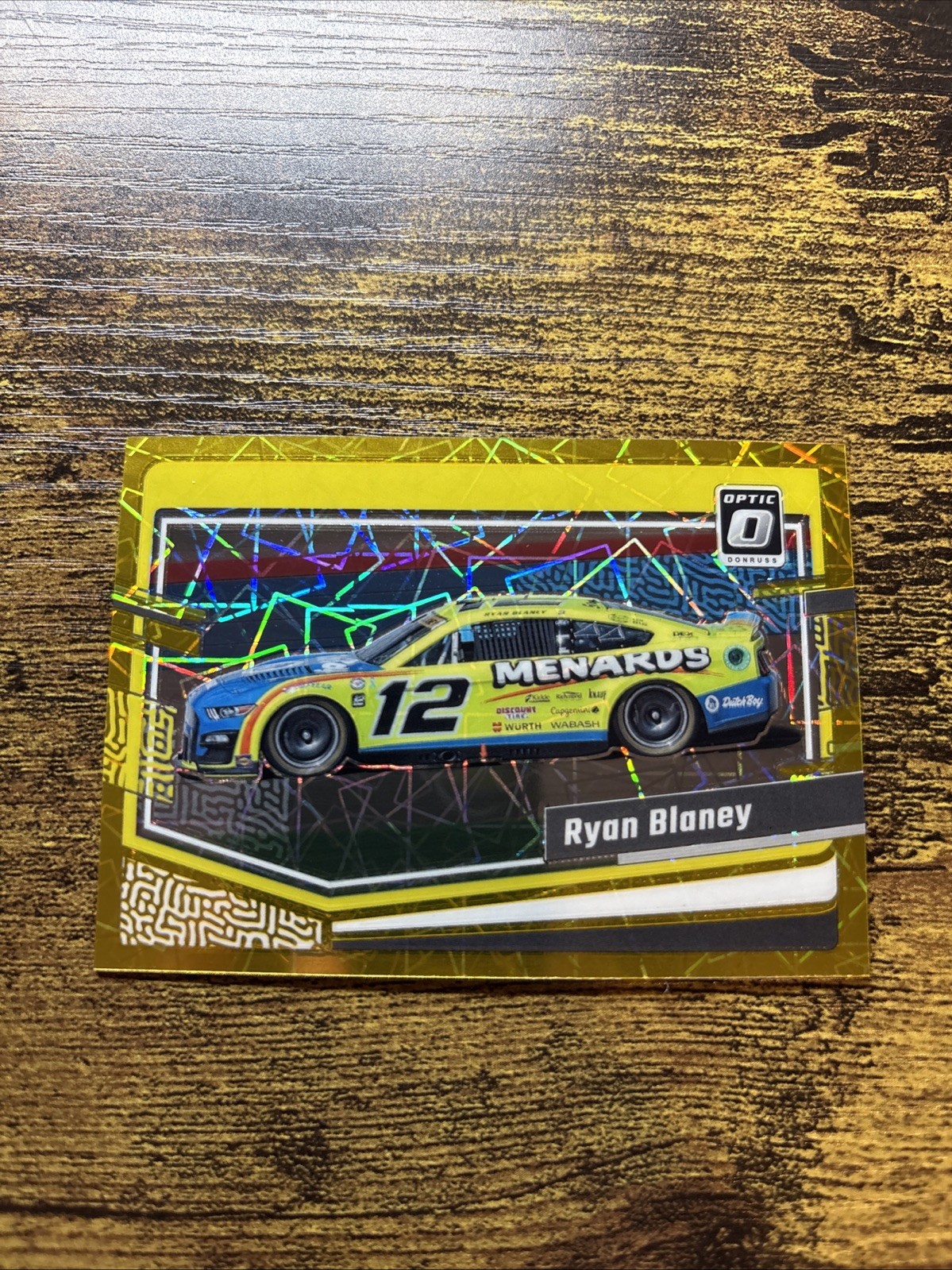 2024 Panini Donruss NASCAR – Cars Ryan Blaney #90 Gold Velocity /10